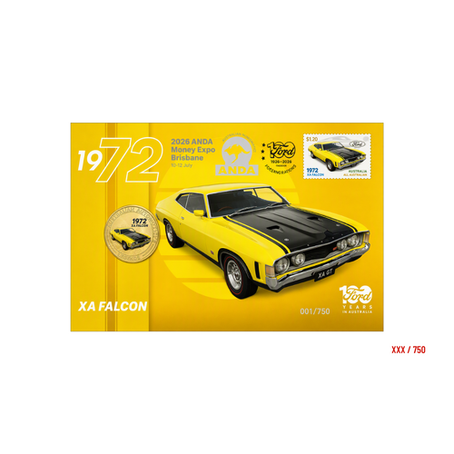 2026 Ford XA Falcon PNC ANDA Money Expo Brisbane Overprint