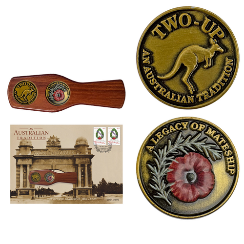 2026 ANZAC Two-up Medallion Cover