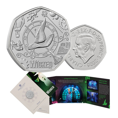 2026 50p Wicked BUNC Coin