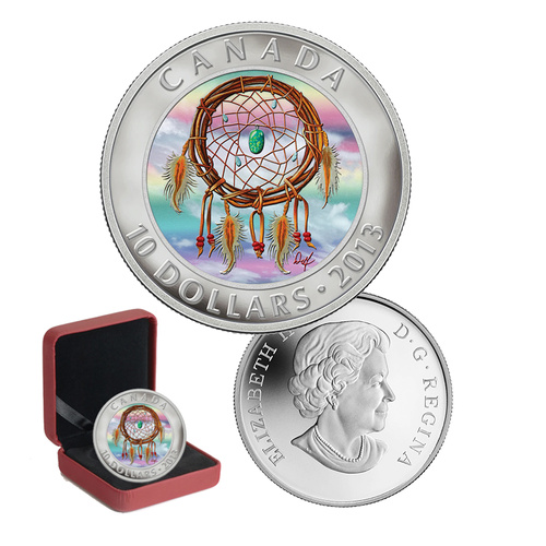 2013 $10 Canadian Fine Silver Dreamcatcher