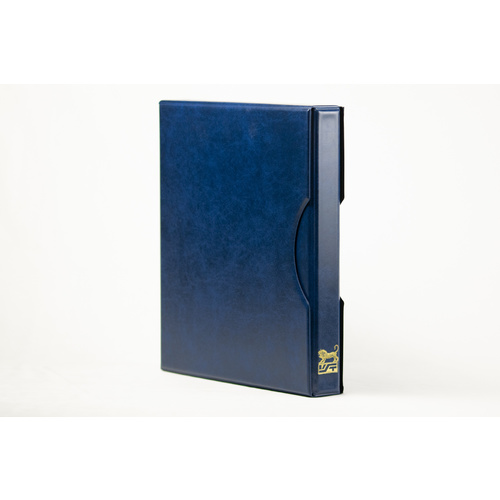 VST Multi-Purpose Binder 25mm 4D Ring Gold Embossing - 315 x 275 x 45mm [Colour: Blue]
