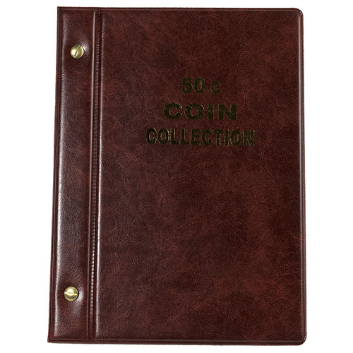 VST 50c Coin Album [Colour: Burgundy]
